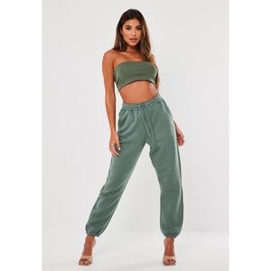MISSGUIDED GREEN JOGGERS